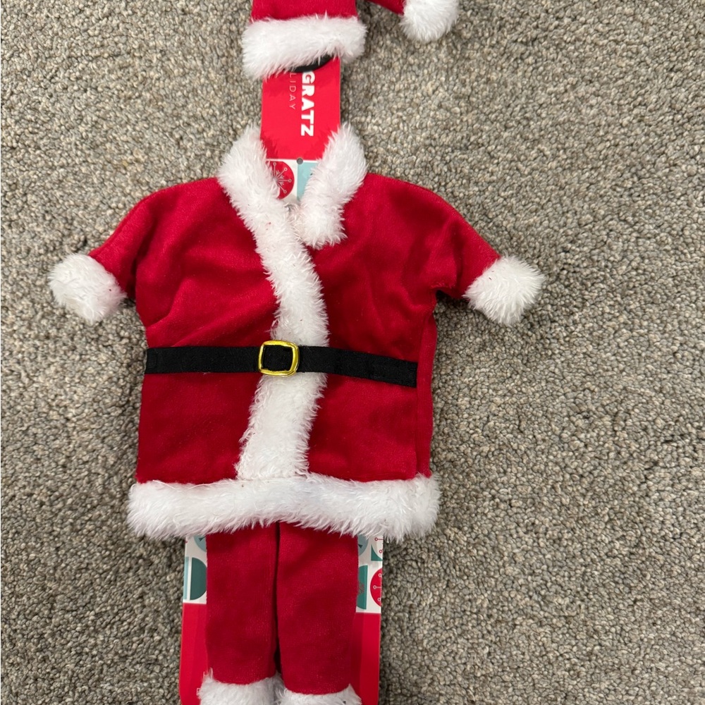 Santa Wine Cover with Hat